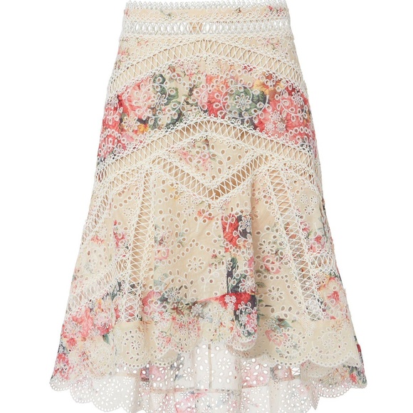 ZIMMERMANN Laelia Diamond Frill  Bralette + Skirt - Picture 2 of 13